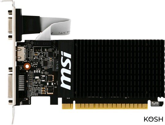 

Видеокарта MSI GeForce GT710 (GT 710 2GD3H LP)(2048Mb, GDDR3, 64bit)