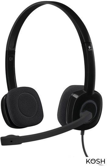 

Гарнитура (микрофон+наушники) Logitech H151 (981-000589)(черная)