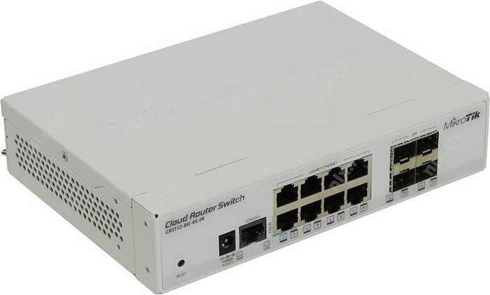 

Коммутатор MikroTik Cloud Router Switch CRS112-8G-4S-IN (8 портов, 1000Mbps)