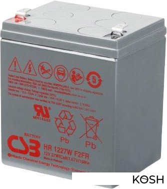 

АКБ для ИБП CSB HR1227W F2 12V6.5AH