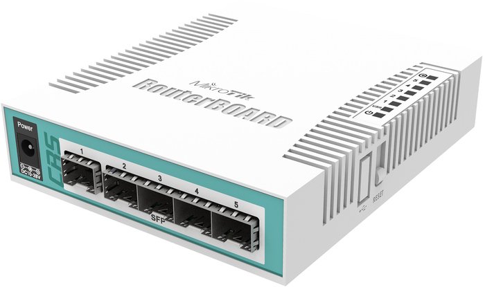 

Коммутатор MikroTik RouterBoard CRS106-1C-5S (5 портов, 1000Mbps)