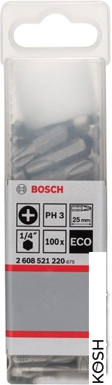 

Набор бит Bosch (2608521220)(100шт)