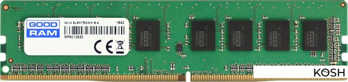 

Оперативная память DDR4-2666 4Gb Goodram (GR2666D464L19S-4G)