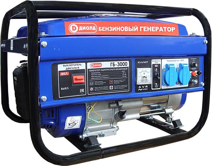 

Генератор бензиновый ДИОЛД ГБ-3000 (30021060)