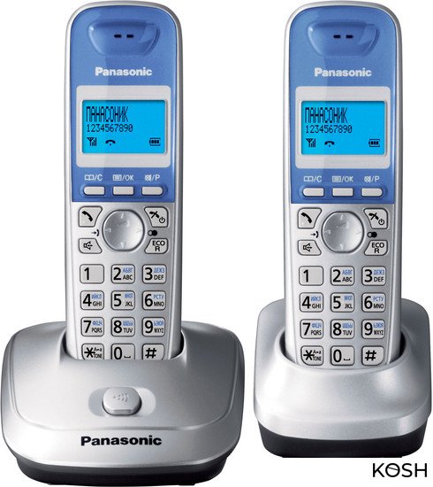 

Радиотелефон Dect Panasonic KX-TG2512RUS (серебристый)