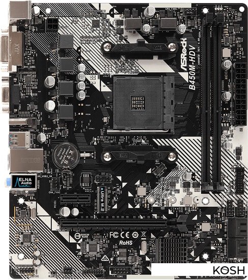 

Материнская плата ASRock B450M-HDV R4.0 (AMD B450)(mATX, Socket AM4)