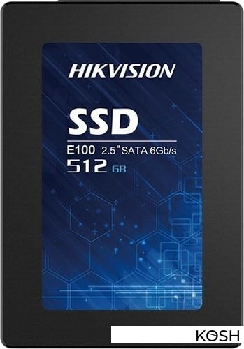 

SSD-накопитель 2.5' Hikvision 512GB (HS-SSD-E100/512G)