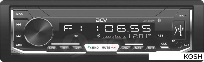 

Автомобильная магнитола ACV AVS-816BW (белая)