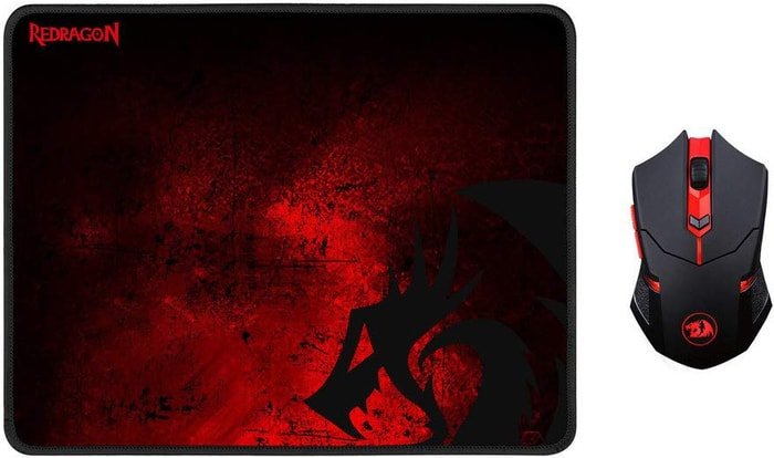 

Комплект (мышь+коврик) Redragon M601WL-BA (черный, USB)