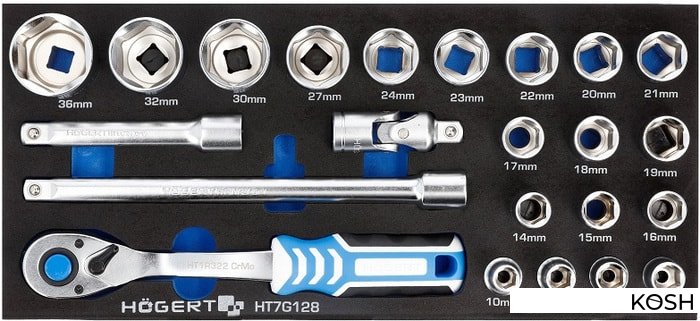 

Набор принадлежностей Hogert Technik HT7G128 (23 предмета)