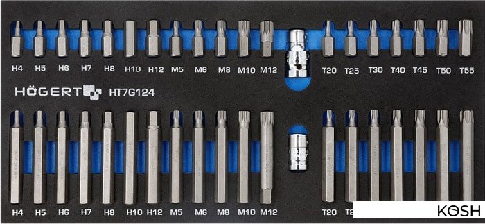 

Набор бит Hogert Technik (40 шт)(HT7G124)