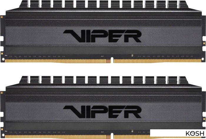 

Оперативная память DDR4-4000 16Gb (2x8Gb) Patriot Viper 4 Blackout (PVB416G400C9K)