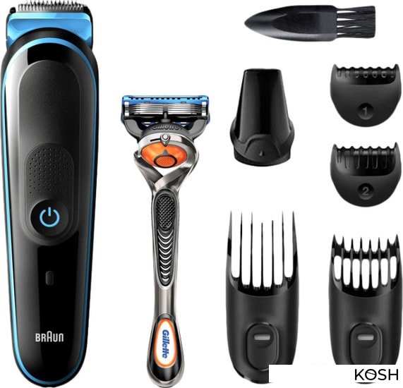 

Машинка для бороды и усов Braun MGK5245 + Бритва Gillette