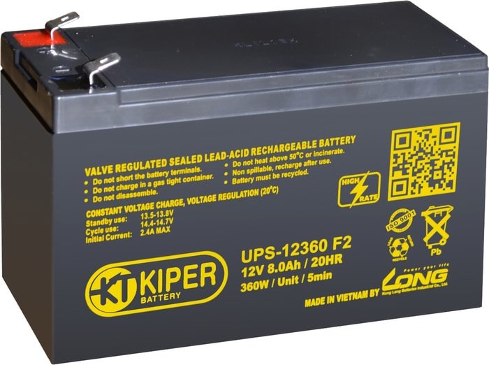 

АКБ для ИБП Kiper UPS-12360 F2 (12V/8Ah)