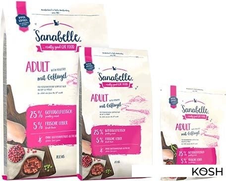 

Корм для кошек Bosch Petfood Sanabelle Adult Poultry (10кг)