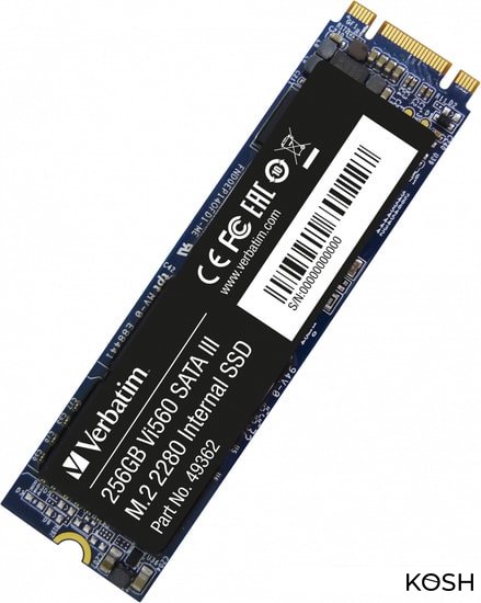 

SSD-накопитель M.2 Verbatim Vi560 256GB (49362)