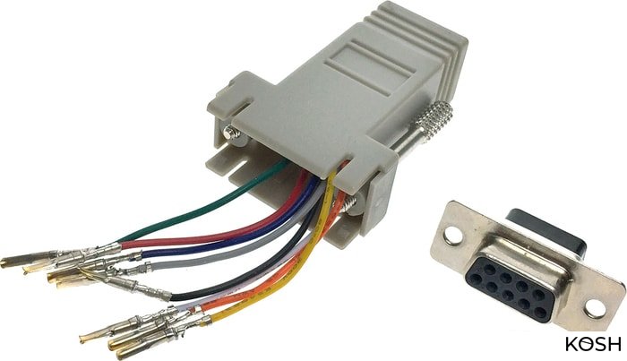 

Переходник Espada ECOMDB9F-RJ45 (RJ45F -> COM9F)