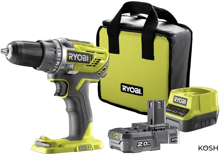 

Шуруповерт Ryobi R18DD3-120S