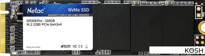 

SSD-накопитель M.2 Netac N930E Pro 128Gb (NT01N930E-128G-E4X)