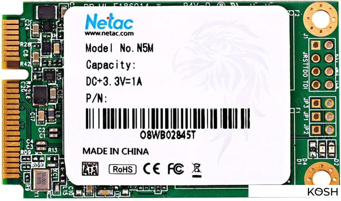

SSD-накопитель mSATA Netac N5M 256Gb (NT01N5M-256G-M3X)