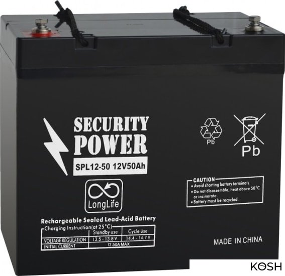 

АКБ для ИБП Security Power SPL 12-50 (12V/50Ah)