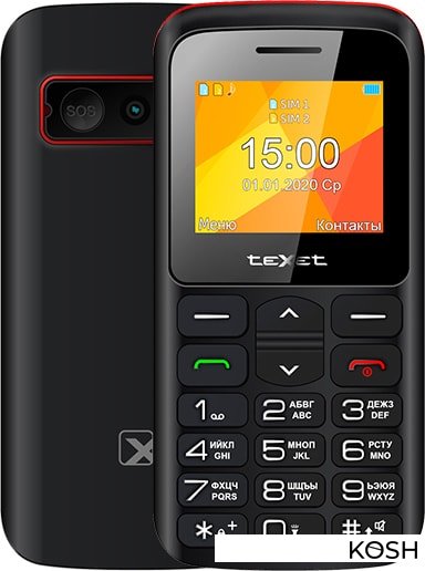 

Телефон TeXet TM-B323 (черно-красный)