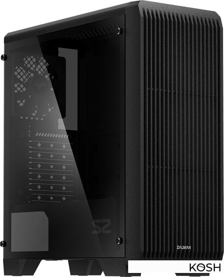 

Корпус Zalman S2 TG (чёрный, без БП, с окном)