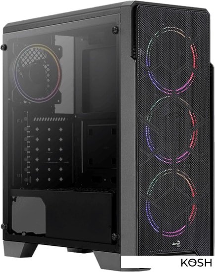 

Корпус AeroCool Ore Saturn FRGB-G-BK-V1 (черный, без БП)