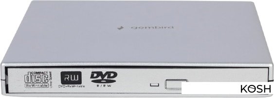 

Внешний DVD±RW Gembird DVD-USB-02-SV (черный, питание от USB)