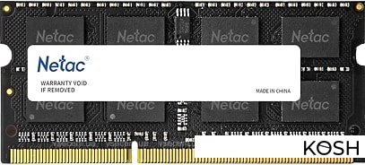 

Оперативная память SODIMM DDR3-1600 8Gb Netac Basic (NTBSD3N16SP-08)