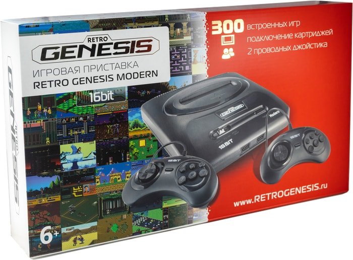

Игровая приставка Retro Genesis Modern + 300 игр + 2 джойстика (ConSkDn92)