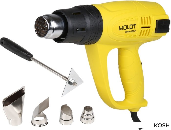 

Промышленный фен Molot MHG 6020 в кор. + набор сопл (MHG602000011)