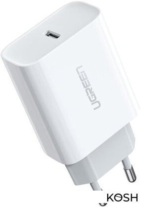 

Зарядное устройство USB UGreen PD 20W EU CD137 (60450)(белое)