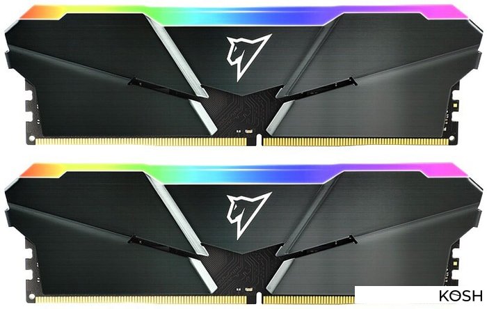 

Оперативная память DDR4-3200 16Gb (2x8Gb) Netac Shadow RGB (NTSRD4P32DP-16E)