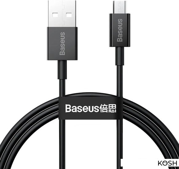 

Кабель соединительный USB - microUSB Baseus CAMYS-01 (1м, черный)