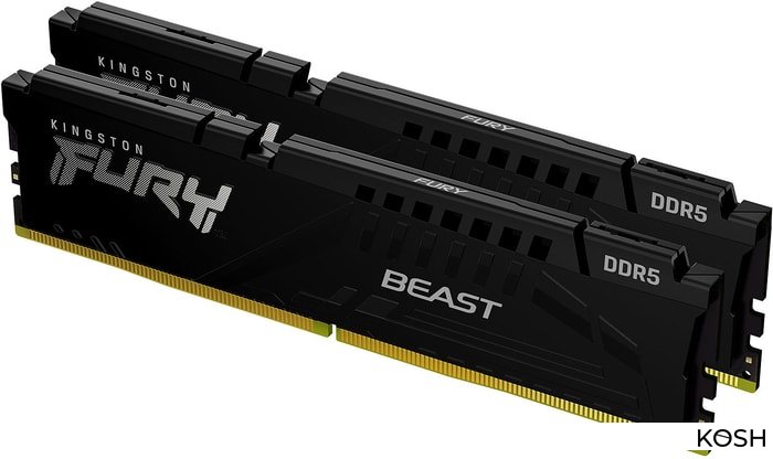 

Оперативная память DDR5-5200 32Gb (2x16GB) Kingston FURY Beast Black (KF552C40BBK2-32)