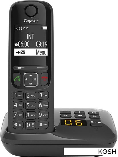 

Радиотелефон DECT Gigaset AS690A (черный)