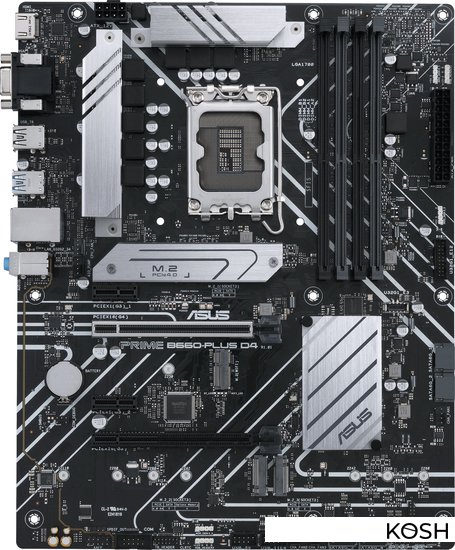 

Материнская плата ASUS PRIME B660-PLUS D4 (Intel B660)(ATX, Socket 1700)