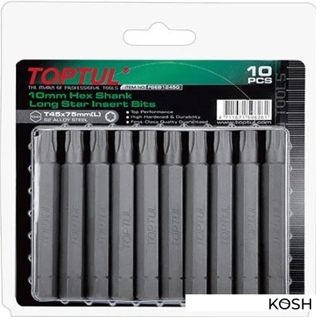 

Набор бит Toptul (FSEB1220G) (10 шт)