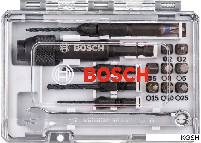 

Набор сверл и насадок-бит Bosch (2607002786)(20шт)