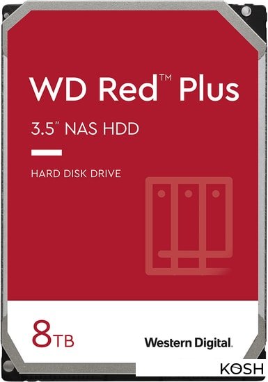 

Жесткий диск Western Digital Red Plus 8000Gb (WD80EFZZ)