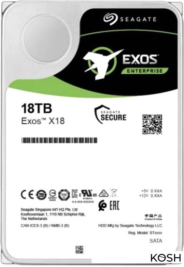 

Жесткий диск для сервера SAS Seagate Exos 18TB (ST18000NM004J)