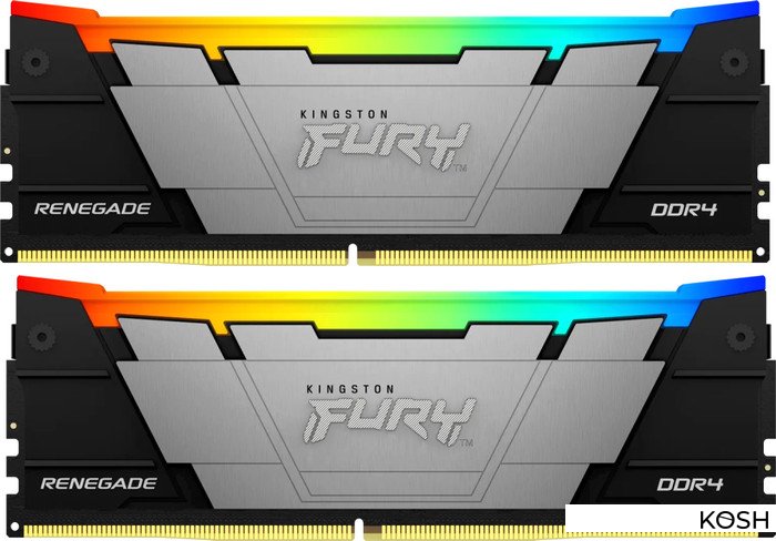 

Оперативная память DDR4-3200 32GB (2x16GB) Kingston FURY Renegade RGB (KF432C16RB12AK2/32)