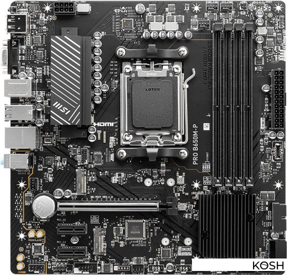 

Материнская плата MSI Pro B650M-P (AMD B650) (mATX, Socket AM5)