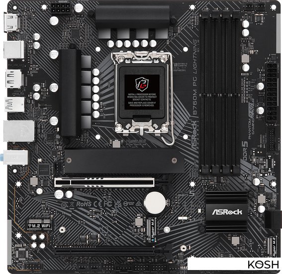 

Материнская плата ASRock B760M PG LIGHTNING (Intel B760)(mATX, Socket 1700)