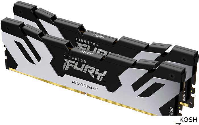 

Оперативная память DDR5-7200 32Gb (2x16Gb) Kingston FURY Renegade Silver (KF572C38RSK2-32)