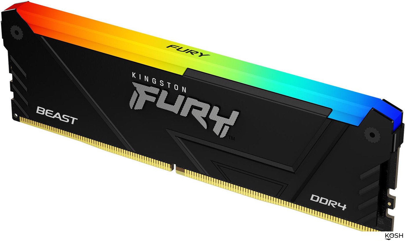 

Оперативная память DDR4-3200 16GB Kingston FURY Beast RGB (KF432C16BB2A/16)