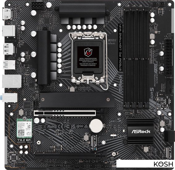 

Материнская плата ASRock B760M PG Lightning WiFi (Intel B760)(mATX, Socket 1700)