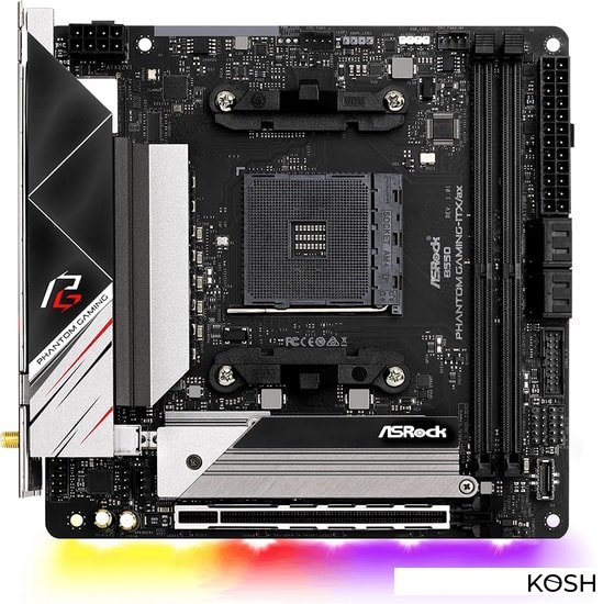 

Материнская плата ASRock B550 Phantom Gaming-ITX/ax (AMD B550)(ITX, Socket AM4)