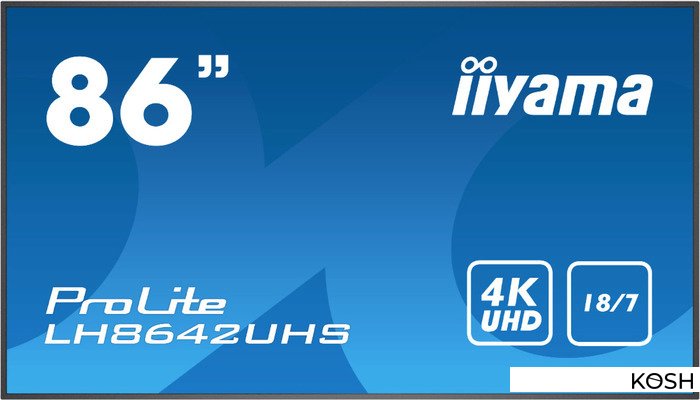 

Информационно-рекламный дисплей 86' Iiyama ProLite LH8642UHS-B3